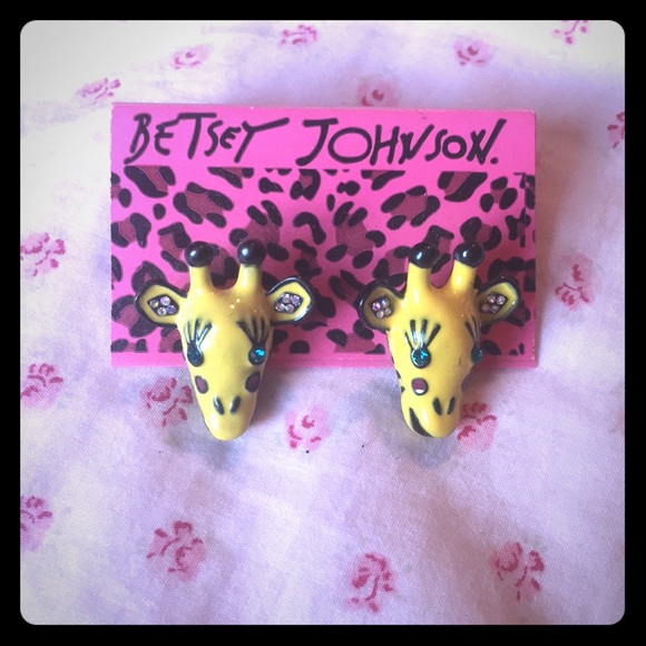 Betsey Johnson Jewelry - Better Johnson Giraffe Earrings